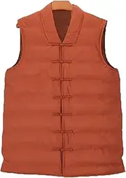 [Generic] Down Vest,Monks' Clothes Waterproof Down Vests Men's Winter Monks' Jackets Monks' Clothes Monks' Clothes Men and Women's Styles Comfortable Warm