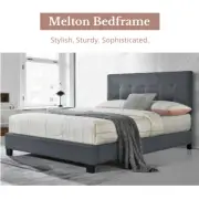 Bed Frame King Single Double Queen Size Dark Gray Color Mattress Base Priceworth