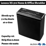 Electric Home Office Shredder Cutter A4 5 Paper Sheets Document Receipts 10L Bin