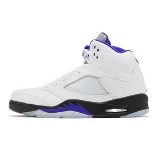 Nike 休閒鞋 Air Jordan 5 Retro 白 紫 黑 男鞋 喬丹 Concord 反光 5代 DD0587-141