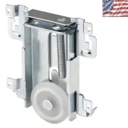 Adjustable 1-7/16 In. Flat Edge Mirror Door Roller for Steel-Framed Closet Doors