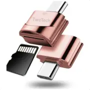 Twetech Micro SD Memory Card Reader Adapter, TF, OTG, USB-C Converter, Compatibl