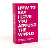 How to Say I Love You Around The World Cards