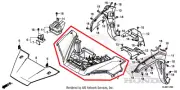 NEW OEM HONDA PIONEER 1000 FRONT UPPER NOSE FAIRING COWL FENDER RED