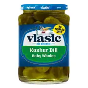 Kosher Dill Pickles, Dill Baby Whole Pickles, 24 Fl Oz Jar