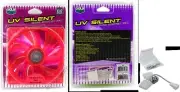 120mm Cooler Master UV Reactive Quiet/Slilent 22dba Fan/Cooler 12V {RED $SHdisc