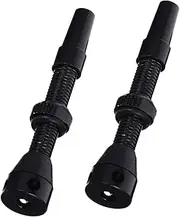 Chrome Tire Valve Caps 2 Pack Presta Valve Stem Extenders Aluminum Construction Easy Installation Universal Fit