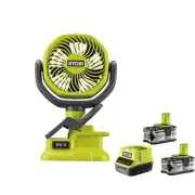 Ryobi RCF18-0 Fan Clamp Battery 18V ONE+ 300m3/h Kit 2x4.0 Ah