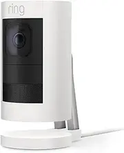 [Ring] Outdoor Camera Elite (Stick Up Cam) | HD outdoor Security Camera 1080p Video, Two-Way Talk, Wifi, Works with Alexa | alternative to CCTV system - White
