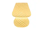 Glass Mushroom Bedside Table Lamp Nightstand Desk Lamp for Home Living Bedroom Gift-Style 1:Textured White