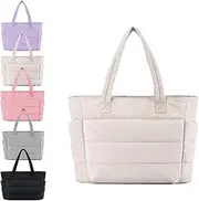 [Generic] The Happy Wind Tote Bag, Waterproof The Happywind Bag, The HappyWindBag - Lightweight Puffy Tote Bags, Large Capacity Crossbody Bags with Compartments, Travel, Daily Use