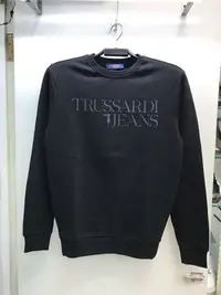 在飛比找Yahoo!奇摩拍賣優惠-Trussardi jeans 黑灰兩色 Logo 圖案 長