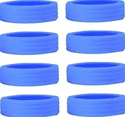 [WEZCHUGHAOL] 8PCS Luggage Wheel Covers - Colorful Suitcase Wheel Protector Covers, Reduce Noise Silicone Wheels Covers, Carry on Luggage Cover for for Most 8-Spinner Wheels Travel Luggage (Blue)
