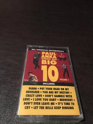 FACTORY SEALED CASSETTE PAUL ANKA SINGS HIS BIG 10 - VOLUME 1