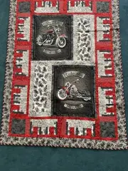 New Handmade Quilt- Biker Design