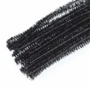 Black Tinsel Pipe Cleaners | 150 Pieces