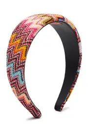 Missoni Zigzag Knitted Headband - Multicoloured 1 ONE SIZE