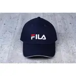 【HYDRA】全新正品 FILA LOGO CAP 復古 老帽 後扣帽 鴨舌帽 90S 彎帽 棒球帽 深藍【FILA0】