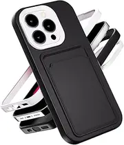 RUNGOS for iPhone 15 Pro Max Case with Card Holder, Wallet Case [3-in-1 Design] [Wireless Charging Friendly] [10Ft Drop Tested] Shockproof Case for iPhone 15 Pro Max Phone Case 6.7'' 2023, Black