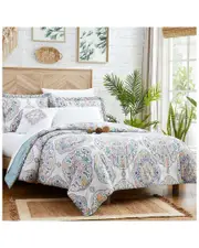 Modern Threads Castell 8PC Printed Complete Bed Set