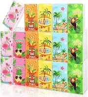 Whaline 30 Pack Summer Pocket Facial Tissues Hawaiian Tropical Travel Tissues Packs Colorful Aloha Portable Travel Facial Tissue Disposable Pocket Tissues for Summer Party Favors Travel Supplies