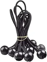 Bungee Balls Cords Bungees Tarpaulin String Cord Holders Elastic Tie Down Straps Tarpaulin Tensioner Elastic Bands Camping Accessories for Camping Black