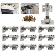 Soft Close Full Overlay 10X Door Hinge Cabinet Cupboard Hinges Wardrobe Kitchen