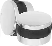 OFFSCH 2pcs BBQ Grill Knob Burner Griddle Accessories Oven Kitchen Appliance Knobs Range Replacement Knobs Control Knobs Replacement Range Knobs Fire Pit Knob Replacement Silver Abs