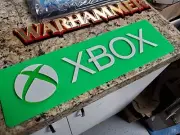 Playstation & X Box 3D ART signs SET of 2 gaming KIDS new sega PS Nintendo