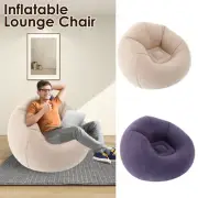 Inflatable Lounge Chair Foldable Portable Inflatable Lazy Sofa 80kg Load trOly