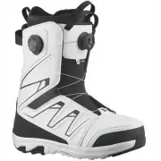 Salomon Launch Boa SJ White Black Mens 2024 Snowboard Boots