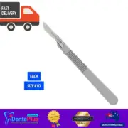 Sterile Disposable Steel Scalpel Blade Handle With Guard Size #10 - Each