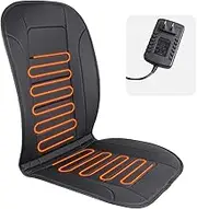 TISHIJIE Portable Heated Seat Cushion for Office Chair with Temperature Control and Timer, Back and Seat Heating - for Office/Home Use