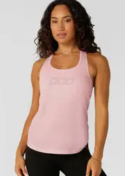 [Lorna Jane] Peak Performance Active Tank Top in Pink, Size - Medium M Pale Peony
