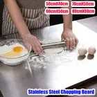 Stainless Steel Chopping Boards Pastry Worktop Protector Cutting Baking Board