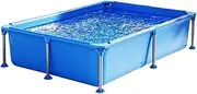 Fayelong Above Ground Rectangular Swimming Pool Metal Steel Frame Pool Easy Set Family Backyard Pool for Backyard, Garden, Lawn for Adults