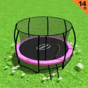 Kahuna 14ft Trampoline Free Ladder Spring Mat Net Safety Pad Cover Round Enclosu