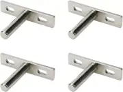 Antrader 4 Piece Floating Shelf Brackets, 2" Concealed Hidden Shelf Supports