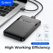 ORICO 2.5'' Hard Drive Enclosure USB 3.0 to SATA Drive Case for SSD HDD 9.5/7mm