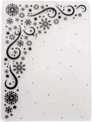 Embossing Folders Craft Dies Plastic Snowflake and Stars Template Stencil Folder