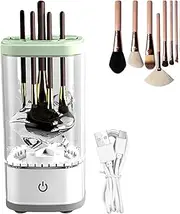 Electric Makeup Brush Cleaner, Automatic Cosmetic Brush Cleaning Machine, Cosmetic Brush Cleaner Machine, Rechargeable Quick Brush Washer Machine, Efficient Makeup Cleaner for Travel, Dorm Use