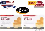 Elastic Grid Adhesive Flexible Band Aid Bandage Scrapes Assorted 200 PCS