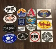 Lot of 15 Assorted Craft Beer & Brewery Stickers Barstool Sports /Shipyard /Kona