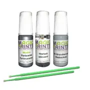 Touch-Up Paint Set Suitable For BMW, 144 Rims Silver + Clear Coat + Primer