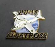 ALBATROSS HU-16 AIR FORCE AMPHIBIOUS AIRCRAFT LAPEL PIN BADGE 1.5 INCHES