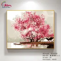 在飛比找蝦皮購物優惠-數字繪畫 Gam Peach Blossom Giang N