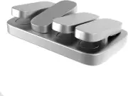 Ppoqq Haptic Fidget Slider Metal Fidget Toys for Adults, EDC Fidget Release A...