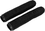 Motorcycle Front Shock Covers Motorcycle Universal Front Rubber Fork Boots Fit for Honda Yamaha KTM Kawasaki Suzuki EXC SX XC XCF SXF CR CRF YZ DRZ Fork Guards(Black)