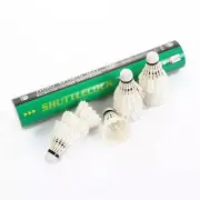 12 pcs Professional Real White Feather Premium Shuttlecock Badminton Ball