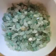 Light Green Aventurine polished natural crystal gemstone chips 100gr Bags